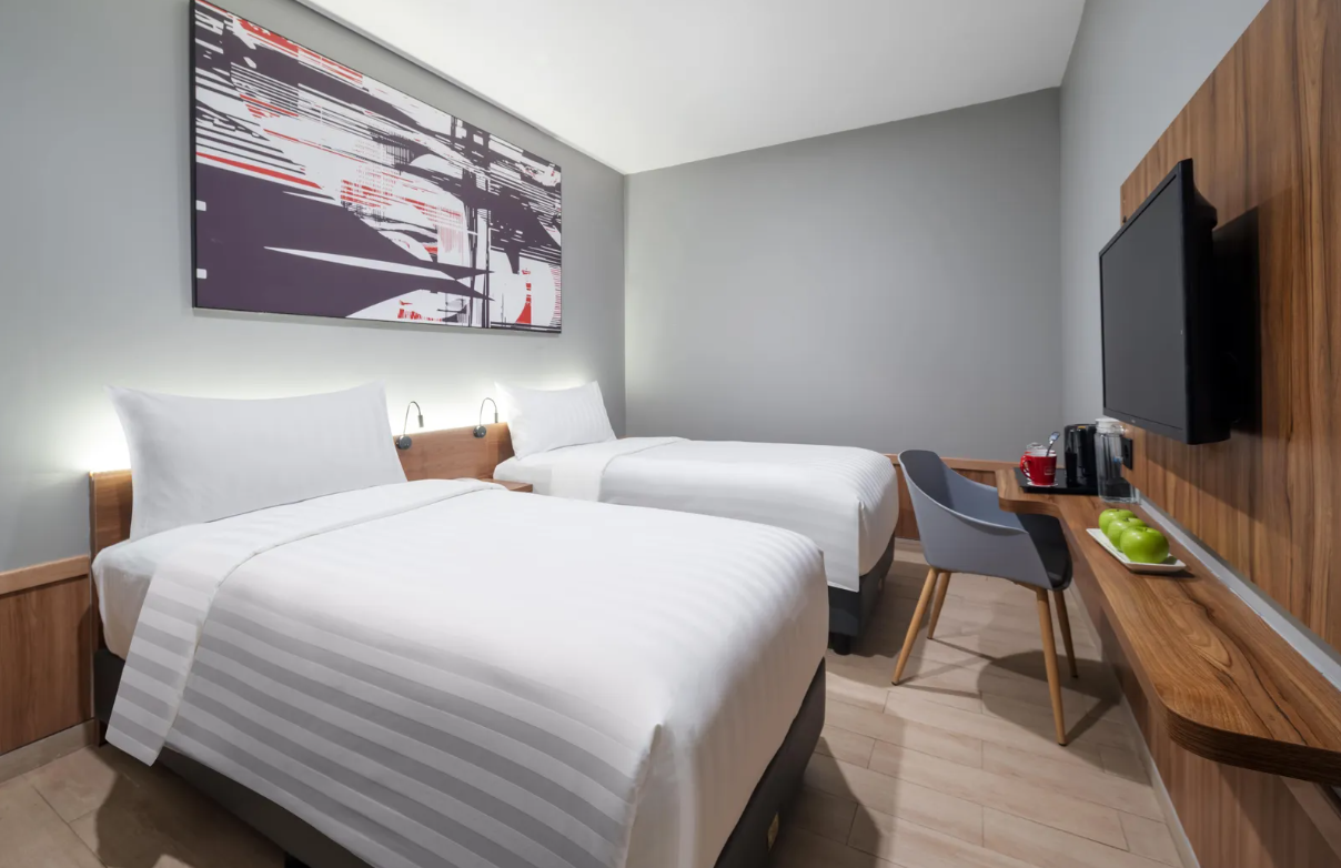 Kamar twin Swiss-Belhotel Airport Jakarta